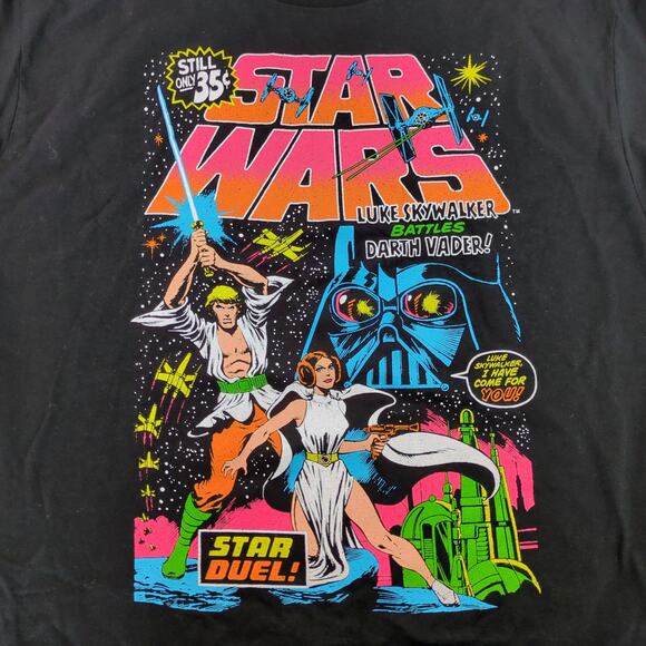 Star Wars Vintage Style A New Hope T-Shirt Men's XL Luke Skywalker Leia - Picture 1 of 4